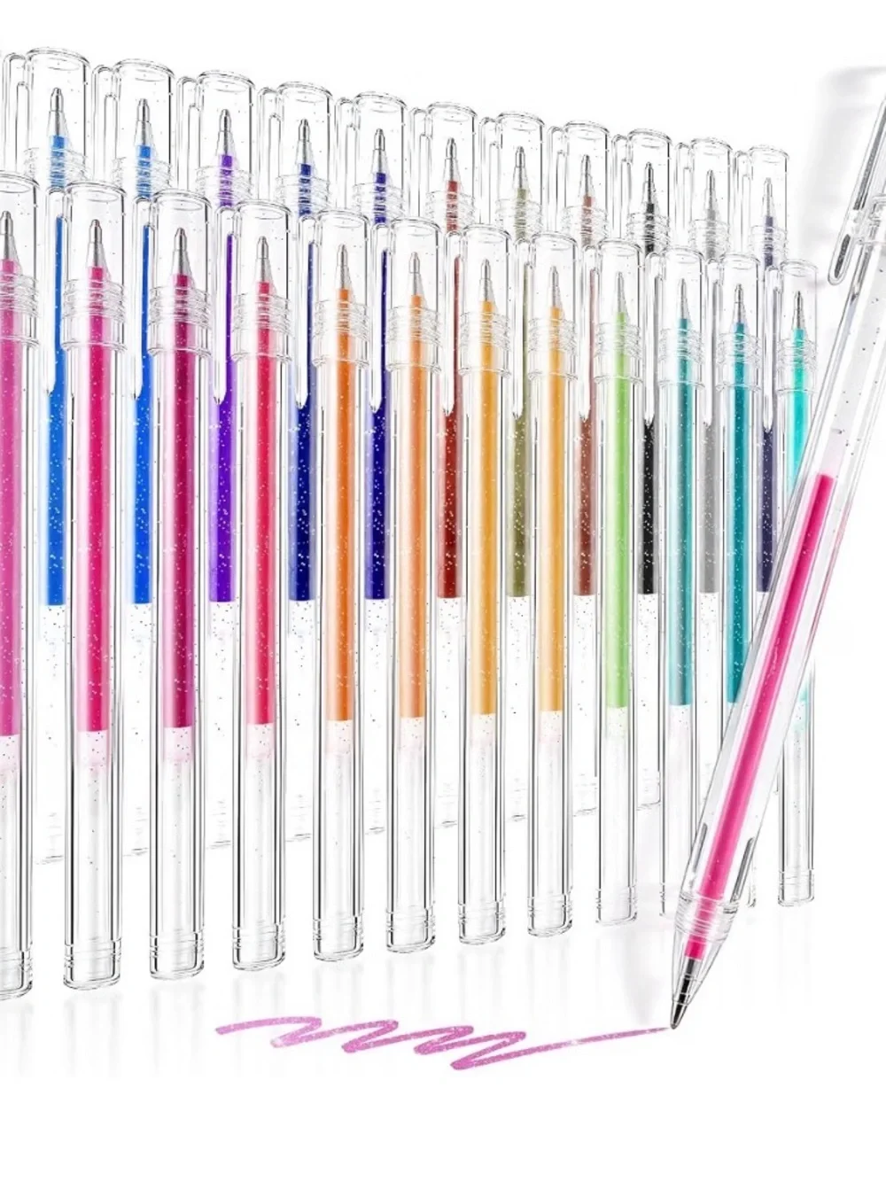 Assorted Glitter Gel Pens - Multicolor Set for Parties and Crafts